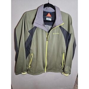 Columbia Omni Wind Block Omni Heat Jacket Men’s Medium green black lime thermal